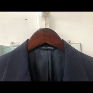 Burberry navy blazer with brass buttons